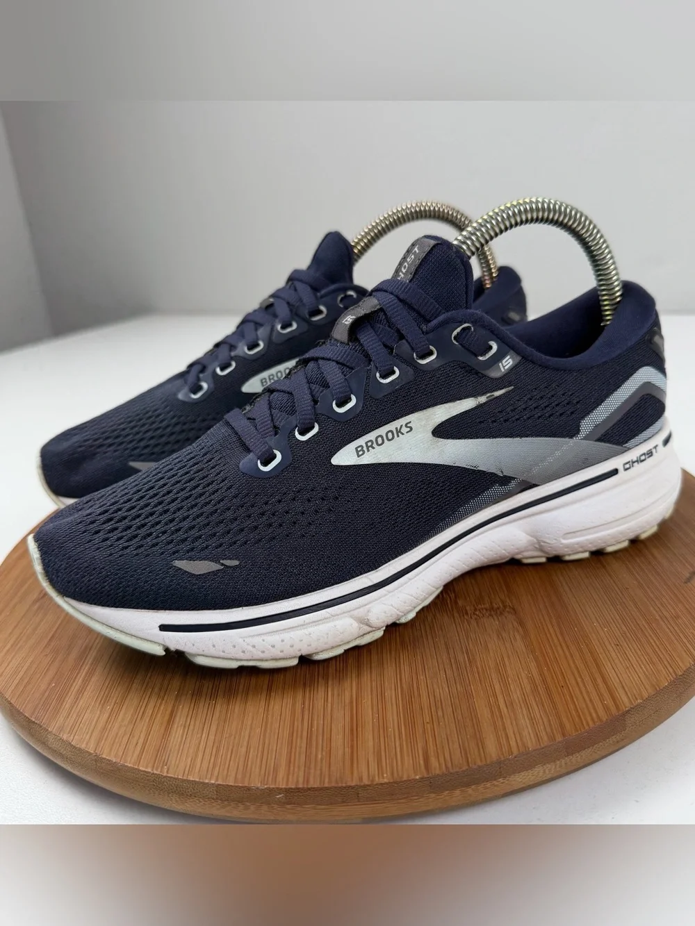 Brooks Ghost 15 Men’s Navy and Gray Running Sneakers
